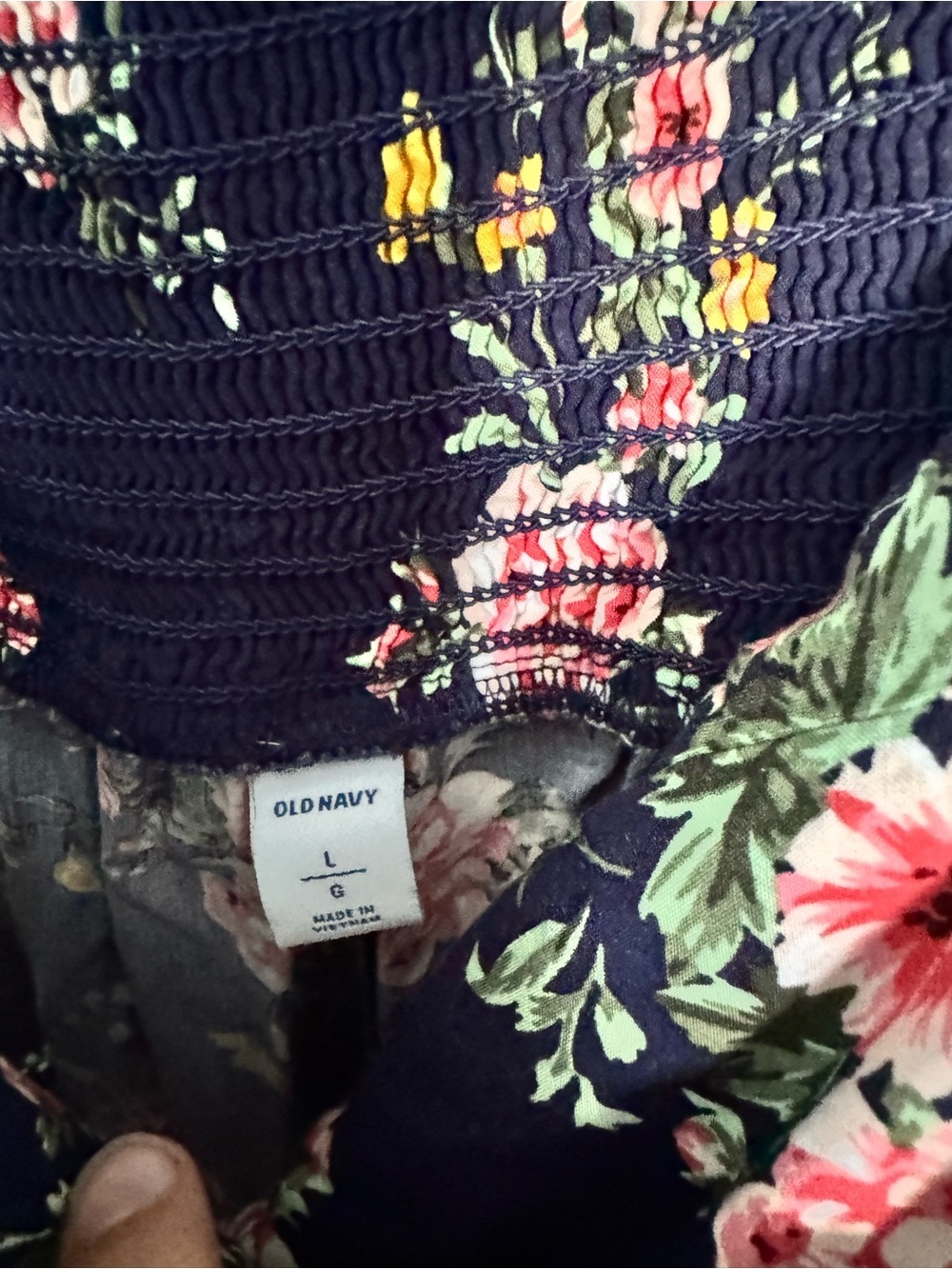 Old Navy Floral Spaghetti Strap Midi Romper - Picture 4 of 7